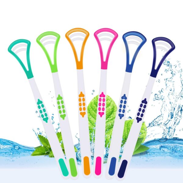 1 Piece Tongue Scraper | Tongue Cleaner | Double Head Tongue Cleaner | Reduce Bad Breath (random color)