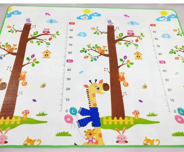 Crawling Mat for Baby Floor Play Mat Double-Sided Baby Playmat ?Foam Reversible Waterproof Game Mat for Infants Toddlers Kids (Random Color) (Random Design)