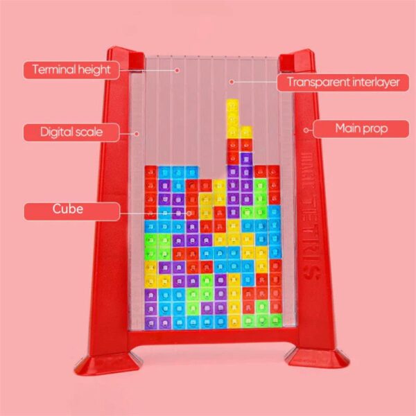 Color Pattern Block Mind Game Challenge | Kids Educational Toy Building Blocks | Kids Educational Toy Building Blocks | Tetris Learning Toy for Children, Tetris Game Children (Random colors)