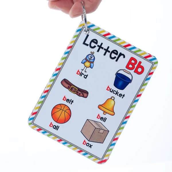 My Mini Alphabet Flipbook | ABC English Alphabet Letters Child Flash Cards Baby Learning Toys Kids Gift Pre-Kindergarten