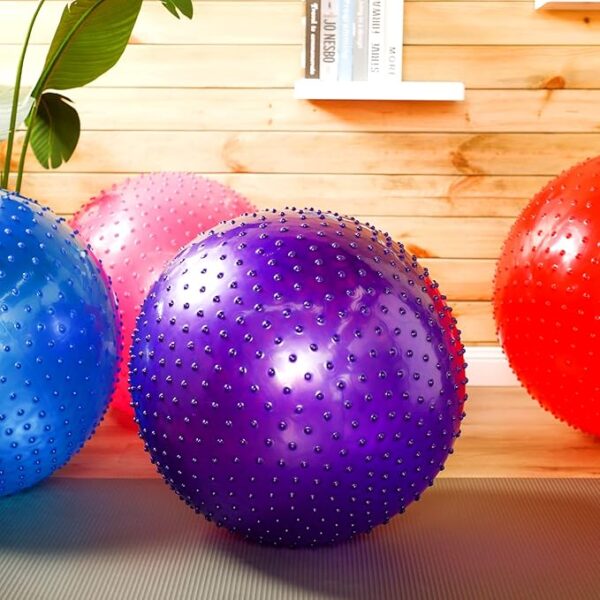 700G Ball, ,55Cm Exercise Ball Large Spikes Tactile Sensory Massage Withrout Pump (Random Color)