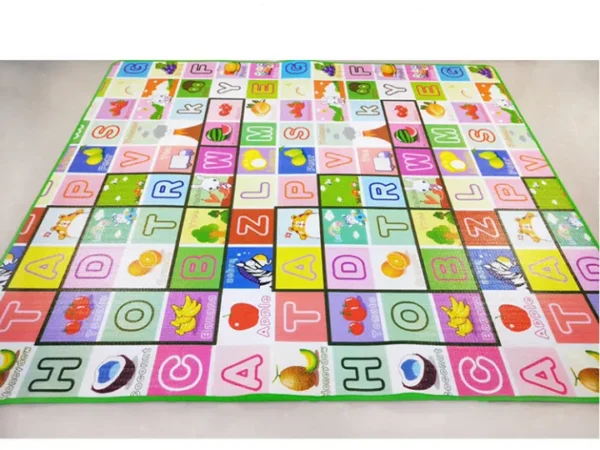 Crawling Mat for Baby Floor Play Mat Double-Sided Baby Playmat ?Foam Reversible Waterproof Game Mat for Infants Toddlers Kids (Random Color) (Random Design)