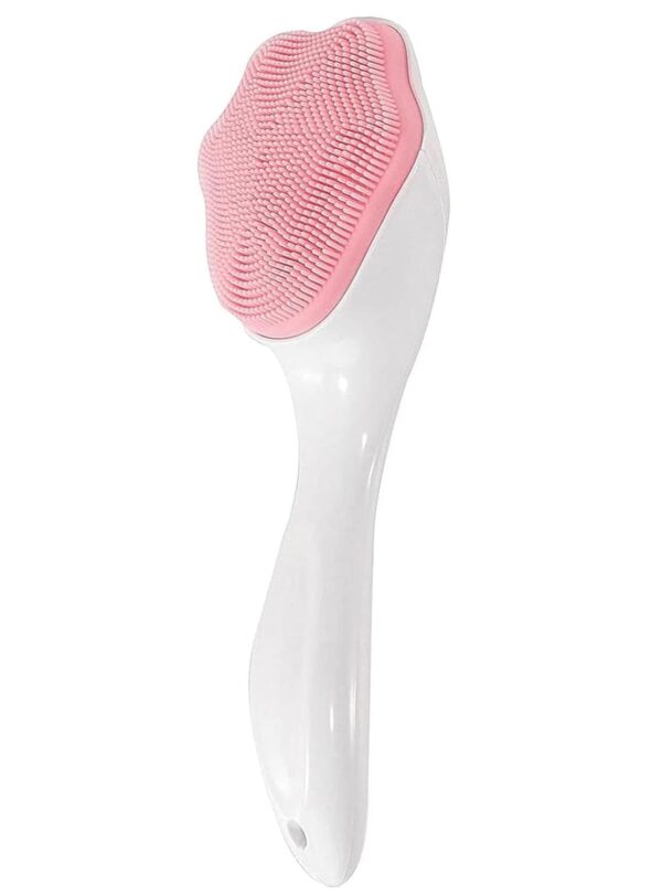 1 pcs Silicone Face Scrubber Exfoliating Brush, Manual Handheld Massager, Facial Cleansing and Blackhead Scrubber, Soft Bristles for Face Skincare (Random Color)