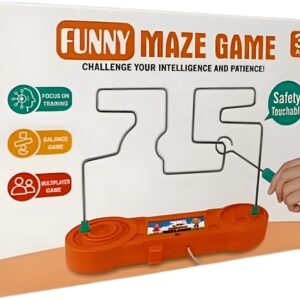 Electric Shock Toy Education Electric Touch Funny Maze Game Party Funny Game Science Experiment Toys For Kids(Random color)