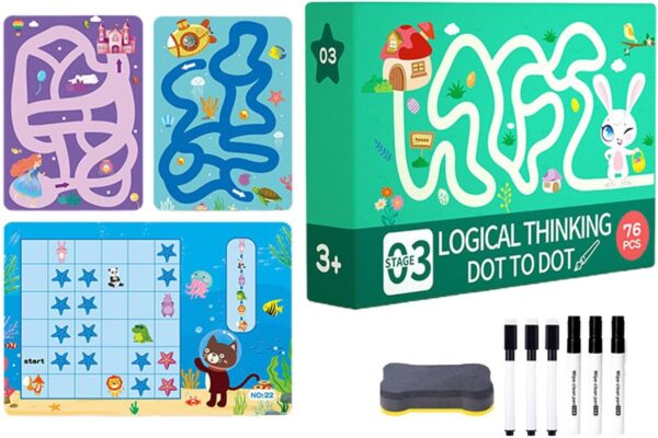 Kids Magical Education Learning Book | Pre School Toddler Copybook | Learning Activities For Kids Children Magical Tracing Workbook (76 pages stage 03 )