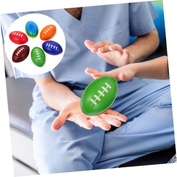 1 Piece Mini Rugby Footballs Rugby Footballs Toy Balls Hand Exercise Ball (Random Color)
