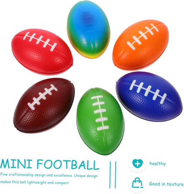 1 Piece Mini Rugby Footballs Rugby Footballs Toy Balls Hand Exercise Ball (Random Color)