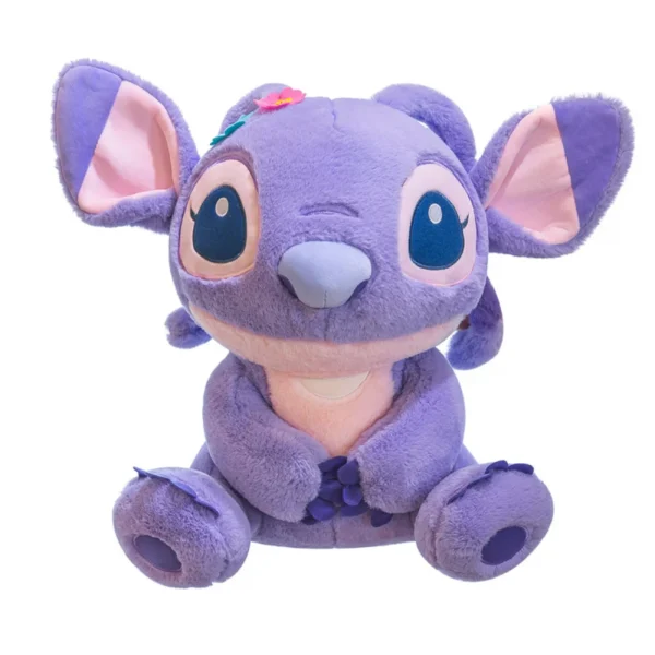 Purple Disney Angel Lilo & Stitch Alien Girl Sitting Plush Lovely Stuff Toy - 40cm