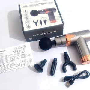 JY-760 Mini Massage Gun Muscle Massager Portable Ultra Massage Heads Usb C Charging Port Massage Gun (Black)
