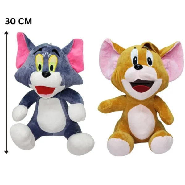 The Naughty Tom & The Clever Jerry  Soft Stuffed Cat Mouse Plush Toy for Kids Boys & Girls - 30 / 50 CM
