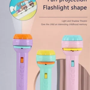 Slide Projector Torch Projection Light,Children's Flashlight Toy Projection Flashlight Early Education Picture Dinosaur Animal Pattern,Bedtime Night Light,