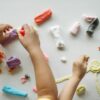 Children playing with Fine Motor Skill Toys in Pakistan
