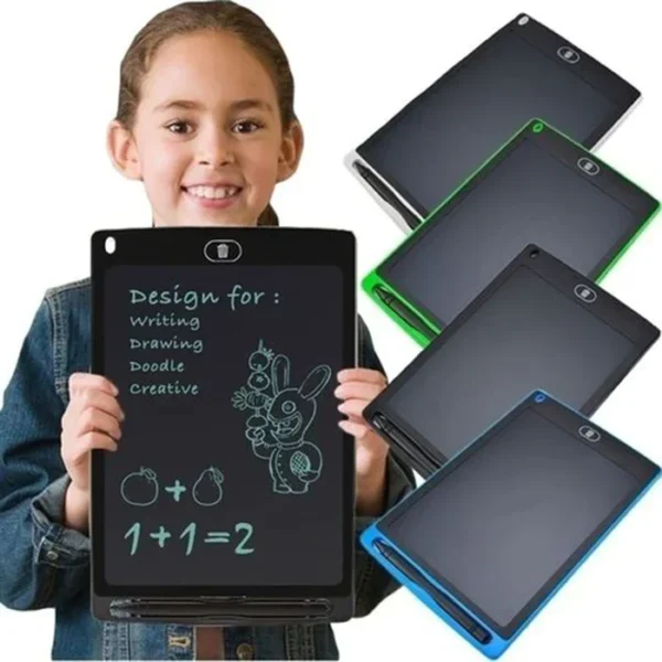 12 inch LCD writing tablet for kids - digital drawing pad - erasable writing board - writing pad (random color)