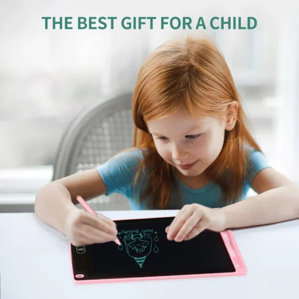 12 inch LCD writing tablet for kids - digital drawing pad - erasable writing board - writing pad (random color)