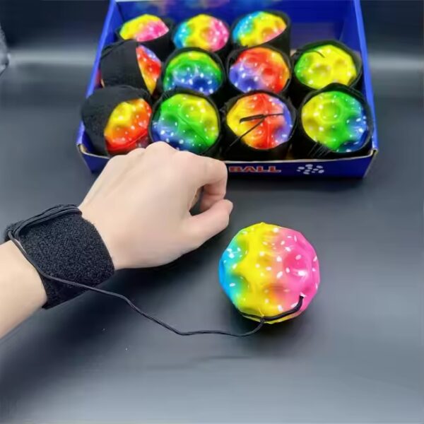 3 Pc of Super High Bouncing Colorful Space Moon Ball (random color)