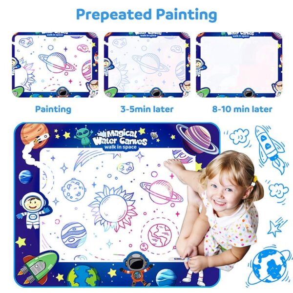 Magic Water Doodle Waterproof Canvas Mat | Washable Drawing Mat | Reusable canvas Perfect for kids
