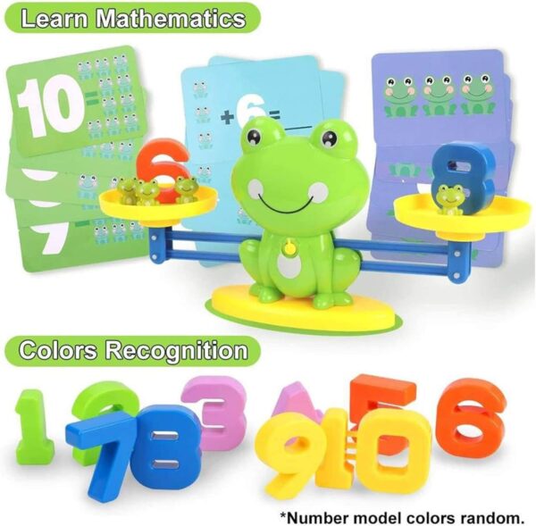 Frog Balancing Weight Machine with Mental Math Kit | Cool Math Games,Fun Interactive Children's Birthday Gifts, STEM Learning Education Kids Preschool Toys for Boys Girls
