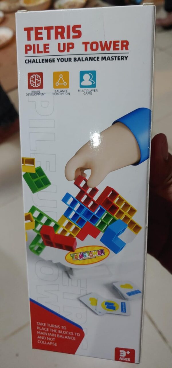 Tetris Balance Stacking Tower | Tetra Tower Game | Building Block Toys | Puzzle Board Game For Kids | Brain Game Building Block Intelligence Educational Gift