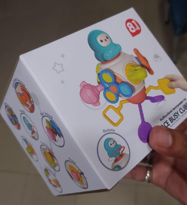 8 in 1 Multi functional Busy Activity Toy | Infant Montessori Activities Busy Board Cubes,Baby Educational Learning Toys for 6-18 Months Boys & Girls, Airplane Car Travel Toys for Kids Gifts