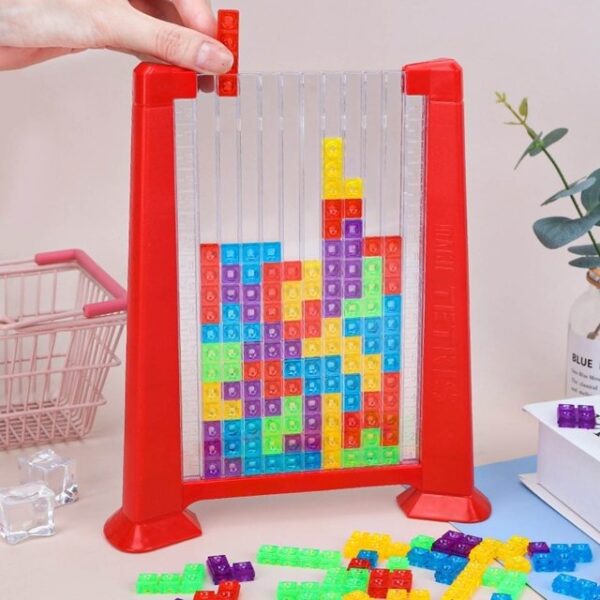 Color Pattern Block Mind Game Challenge | Kids Educational Toy Building Blocks | Kids Educational Toy Building Blocks | Tetris Learning Toy for Children, Tetris Game Children (Random colors)