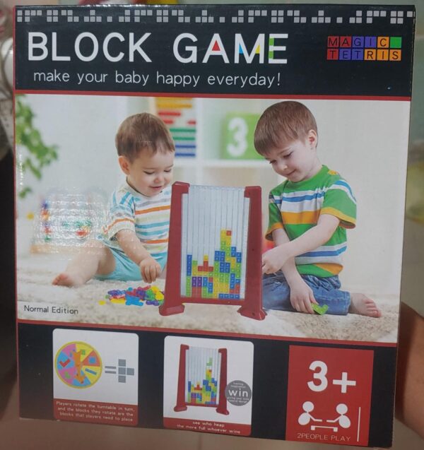 Color Pattern Block Mind Game Challenge | Kids Educational Toy Building Blocks | Kids Educational Toy Building Blocks | Tetris Learning Toy for Children, Tetris Game Children (Random colors)