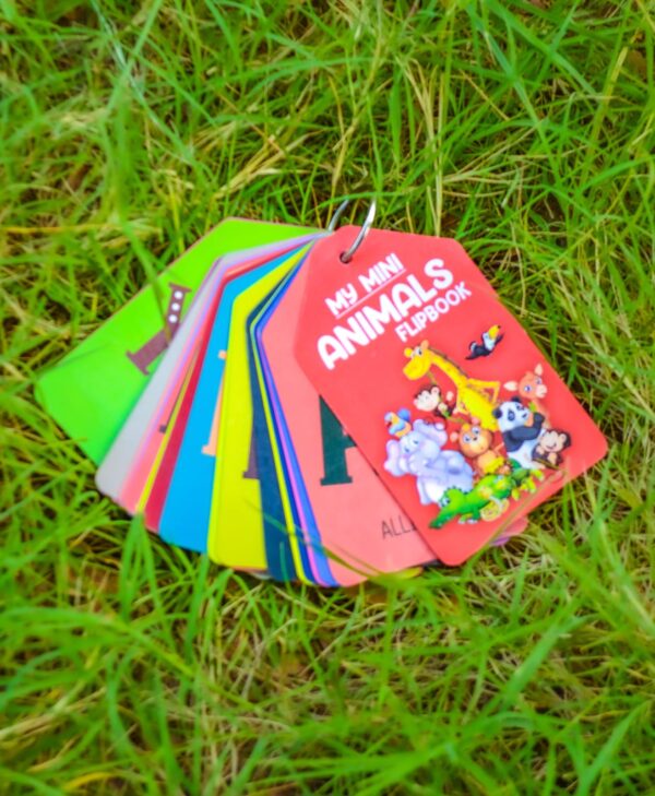 My Mini Animal Learning Flipbook | educational Cards for Kids Pre Elementory | Baby Learning Toys Kids Gift Pre-kindergarten