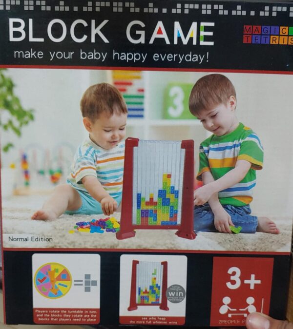 Color Pattern Block Mind Game Challenge | Kids Educational Toy Building Blocks | Kids Educational Toy Building Blocks | Tetris Learning Toy for Children, Tetris Game Children (Random colors)