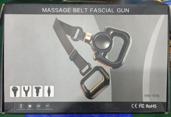 Rechargeable Massager Facial with Belt Model HB-016 04 Massage head attachement for muscle pain relief (random color)