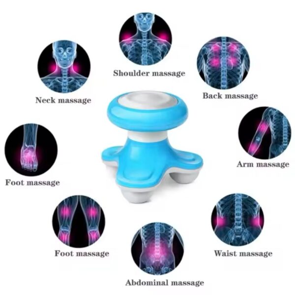 Mini Portable Full Body Relaxation Massage Wave Vibrating USB triangle Electric Handle Massager .