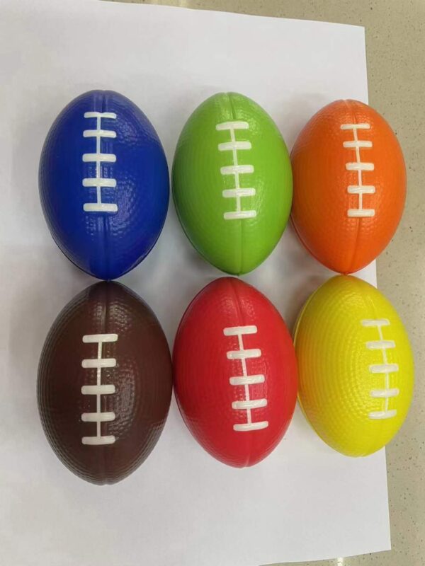1 Piece Mini Rugby Footballs Rugby Footballs Toy Balls Hand Exercise Ball (Random Color)