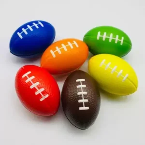 1 Piece Mini Rugby Footballs Rugby Footballs Toy Balls Hand Exercise Ball (Random Color)