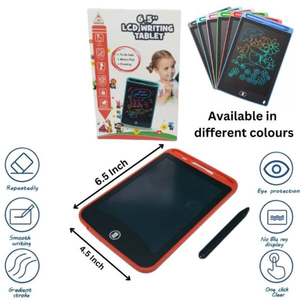 12 inch LCD writing tablet for kids - digital drawing pad - erasable writing board - writing pad (random color)