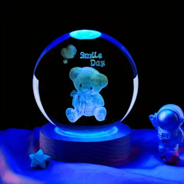 RGB Glowing Crystal Ball Night Light | Warm & Romantic atmosphere for your home and room