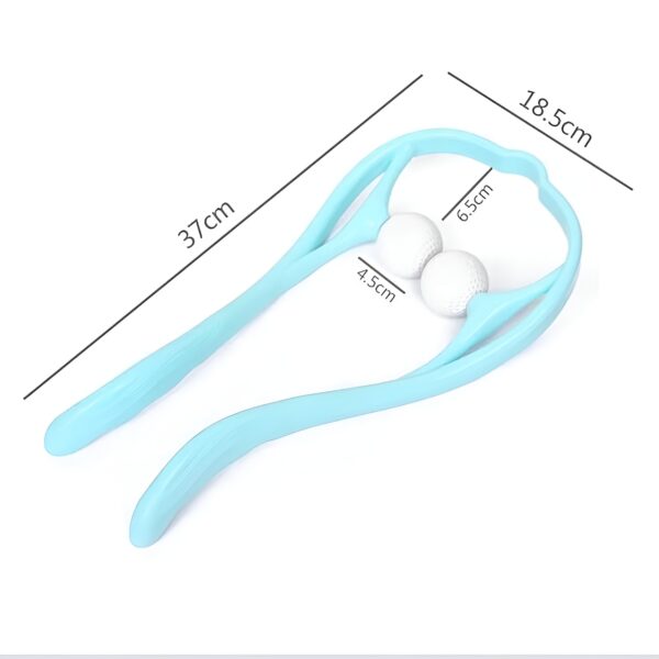 Manual Neck Massager For Cervical pain, deep Tissue | Handheld Massager Tool for Legs Waist Neck and Shoulder (Random color)