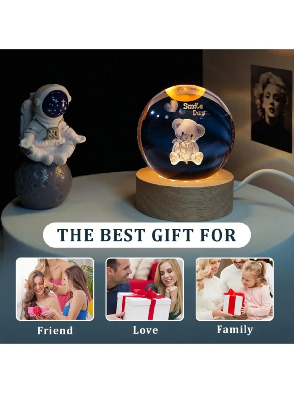 RGB Glowing Crystal Ball Night Light | Warm & Romantic atmosphere for your home and room