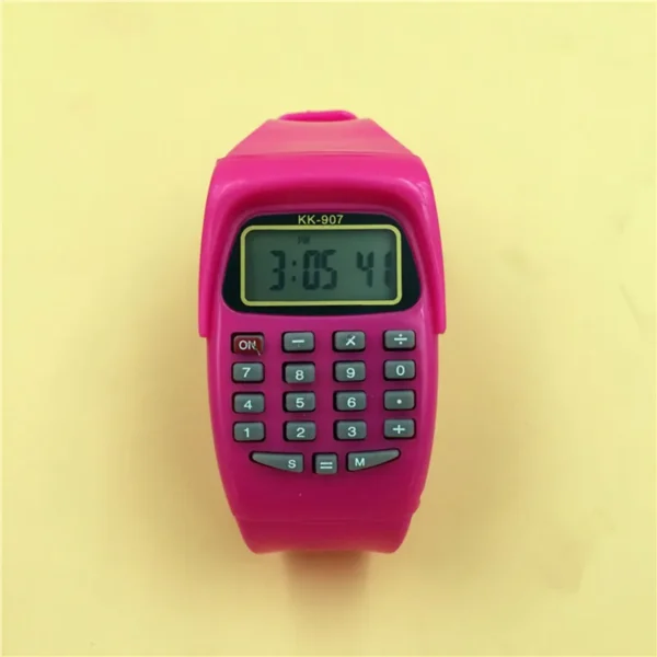 LED Calculator Watch for Boys Girls(without box ) (random color)