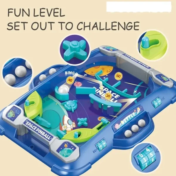 Space Marbles Pinball Table Top Board Game