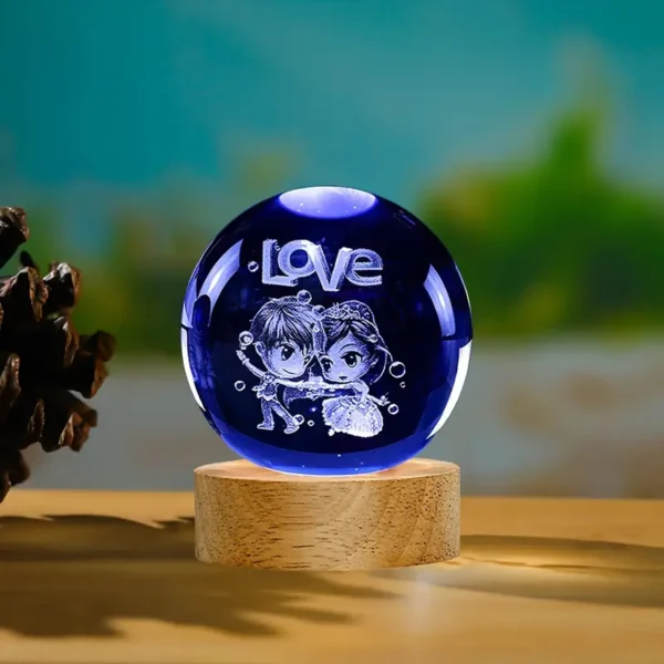 RGB Glowing Crystal Ball Night Light | Warm & Romantic atmosphere for your home and room