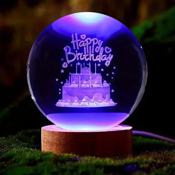 RGB Glowing Crystal Ball Night Light | Warm & Romantic atmosphere for your home and room
