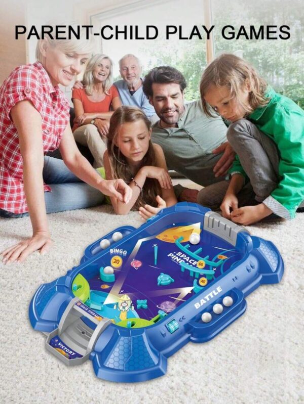 Space Marbles Pinball Table Top Board Game