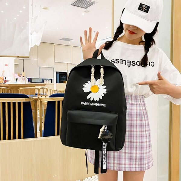 4-Piece School Bag Set Daisy Flower  Backpack Set Stylish & Practical new arrival 2024