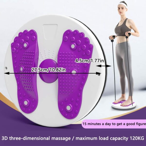 Twisted Waist Plate For Adult - Non-Slip Fitness Sports Waist Twist Board - Balance Fitness Training Thin Waist And Legs for Fitness Losing Weight - Indoor Outdoor Sports Equipment (Random Color)