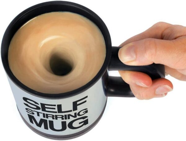 Auto Self Stirring Coffee Mug Stainless Steel Automatic Coffee Mixing Cup Shaker Grinder (Random Color)