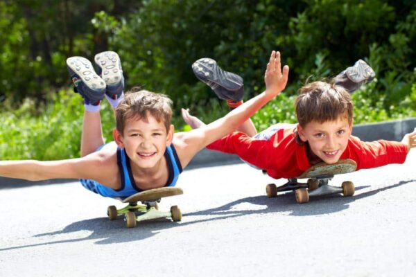 Wooden skate Board for kids (random Designs) size SMALL