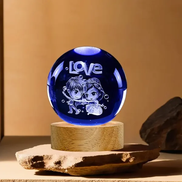 RGB Glowing Crystal Ball Night Light | Warm & Romantic atmosphere for your home and room
