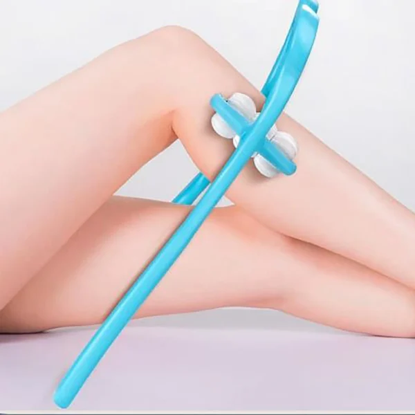 Manual Neck Massager For Cervical pain, deep Tissue | Handheld Massager Tool for Legs Waist Neck and Shoulder (Random color)