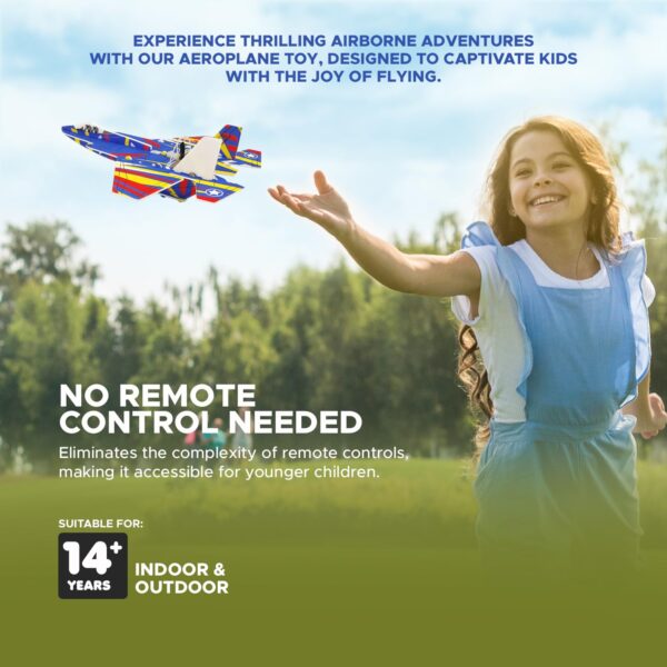 YJ035 Kids Toy Airplane I Hand Throwing Flying Jet I Safe for Indoor and Outdoor Play I Bright & Colorful Soft Foam Design I DIY Airplane I Durable Foam Construction I (Multicolor)