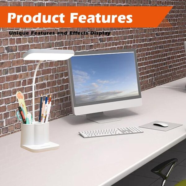 LED Learning Dormitory Bedroom Bedside Reading Night Light Table Lamp (qp-2209-B)