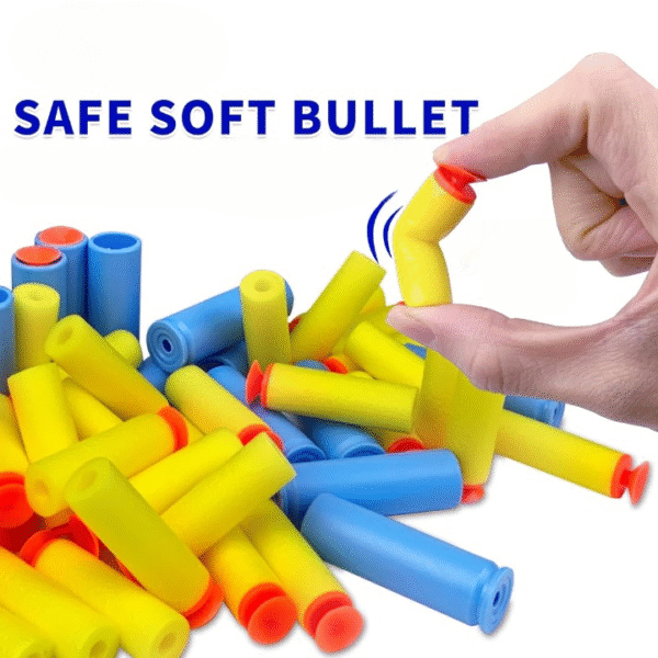 24 Pieces Soft Nerf Dart Stick-On Foam Nerf Bullets Nerf Canon Blasters Refill Darts - Multicolor Random Colors