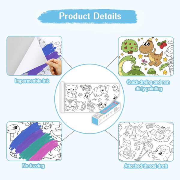 Children's Drawing Roll, Coloring Paper Roll for Kids, Drawing Paper Roll, DIY Art Drawing Art Paper Coloring Book Paper, Drawing Art Sketch Painting